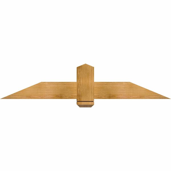 Ekena Millwork Eugene Rough Sawn Timber Gable Bracket, Western Red Cedar, 60"W x 12"H x 6"D x 6"F, 5/12 Pitch GBW060X12X0606EUG00RWR - main
